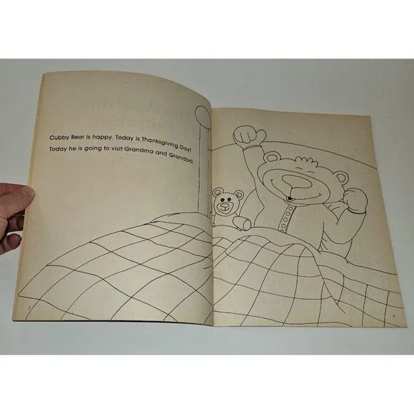 VTG Thanksgiving Surprise Paperback A Book To Read and Color Watermill Press - Picture 7 of 9